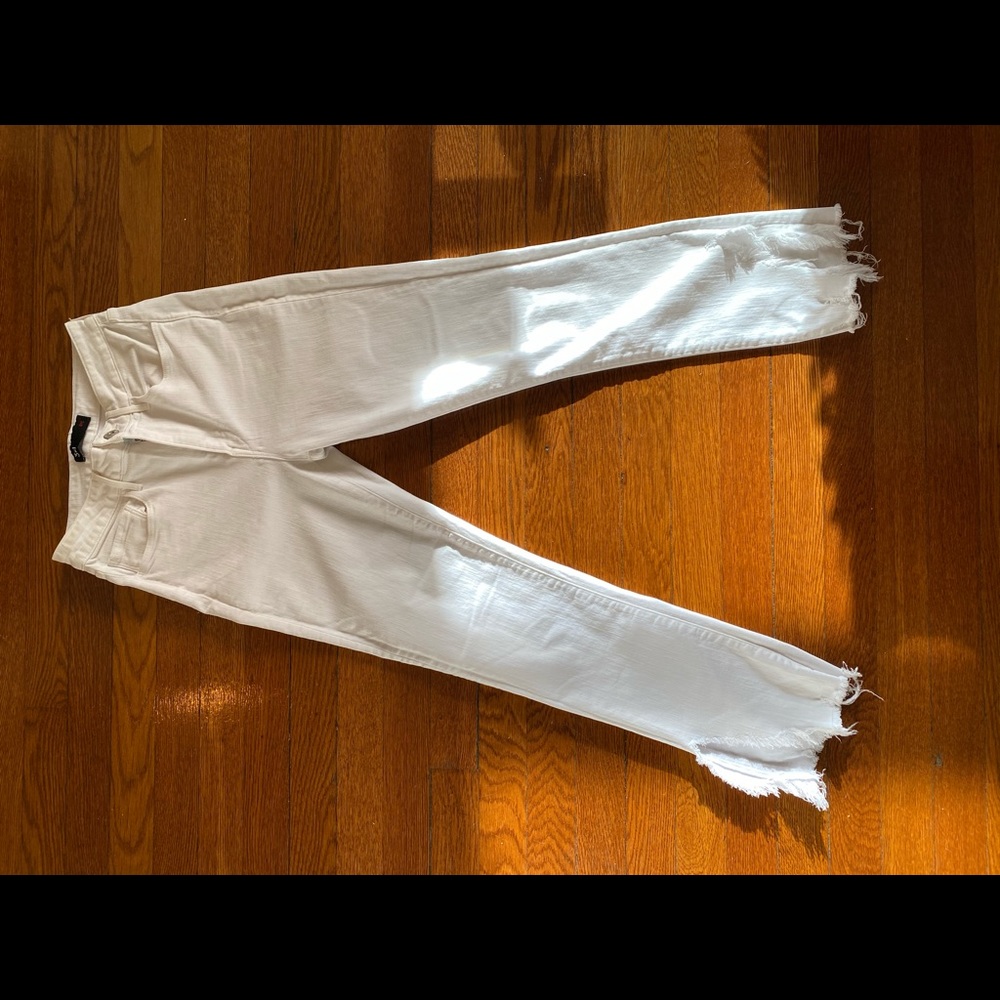3x1 white high waisted skinny jeans size 25